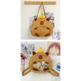  Balo capybara Xinh Xinh phom tròn cỡ to, cặp sách đi học, túi đeo nam nữ mẫu mới rẻ đẹp 