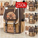  Balo capybara Xinh Xinh đi học nam nữ cỡ lớn nhiều ngăn mẫu mới BV98 