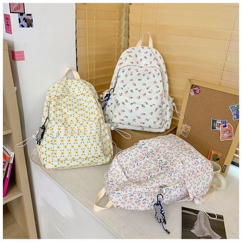  Balo hoạ tiết hoa nhí đủ hoạ tiết, cặp sách học sinh, sinh viên giá rẻ 