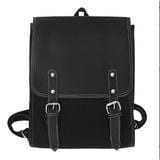  Balo da nắp gập đi học, đi chơi form vuông cổ điển, chất da PU đẹp, mã LB52 