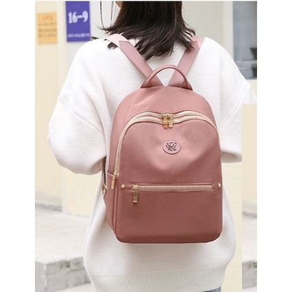  Balo size vừa chất oxford cho nữ đi làm, du lịch, logo size trung 