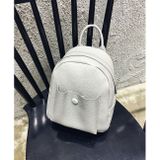  Da mini túi nút tròn, balo mini nữ 