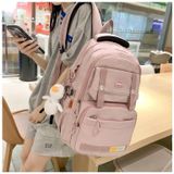  Balo trơn Xinh Xinh nhiều ngăn cho nữ, balo đẹp đi học cỡ to đựng laptop, cặp nam sinh Bv84 