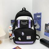  Balo học sinh mẫu mới phong cách Hàn Quốc, cặp sách đi học, ba lô đựng laptop size lớn đựng vừa laptop, du lịch hellobow 