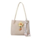  Túi tole đeo vai Xinh Xinh đi biển, du lịch, giỏ chụp ảnh đính hoa thủ công mẫu mới hàng đẹp cho nữ BLXX11 