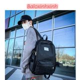  Balo da LB56 thiết kế ấn tượng nhiều ngăn size to đa dụng đựng sách vở, giấy A4, laptop nam nữ sinh viên học sinh 