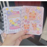  Sổ  vở lò xo mini cầm tay, giấy dày, sổ ghi kế hoạch, note hình quả bơ xinh xắn 