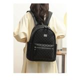  Balo da PU Xinh Xinh thời trang Hàn Quốc nam nữ phom lớn đi học du lịch mẫu mới cỡ to đơn giản 