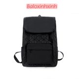  Balo nắp gập phom vuông cá tính unisex Lb58 size to đi học, du lịch, đựng laptop cho học sinh sinh viên mẫu mới 