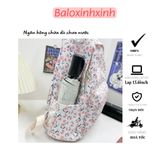  Balo hoa nhí nữ, kiểu dáng Hàn Quốc nhẹ nhàng dễ thương, phom vừa đi học, du lịch, đi làm chất dù đẹp 