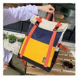  Balo nắp gập phối màu unisex Xinh Xinh mã VP90 chất canvas size to nam nữ du lịch, đi học, đựng lap 