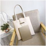  Túi tole bag chất da Pu vừa size A4 đơn giản tiện lợi, FTT6 