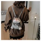  Balo mini kiêm túi đeo chéo thú bông hình con mèo đáng yêu, chất lông 