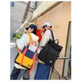  Balo nắp gập phối màu unisex Xinh Xinh mã VP90 chất canvas size to nam nữ du lịch, đi học, đựng lap 