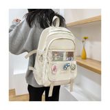  Balo đi học, cặp sách học sinh phong cách Hàn Quốc, ba lô size lớn nhiều ngăn vừa laptop, du lịch, markbag 