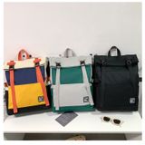  Balo nắp gập phối màu unisex Xinh Xinh mã VP90 chất canvas size to nam nữ du lịch, đi học, đựng lap 