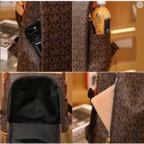  Balo da Xinh Xinh họa tiết MK công sở nữ vừa A4 kiểu dang thời trang cổ điển túi đeo vai mẫu mới 