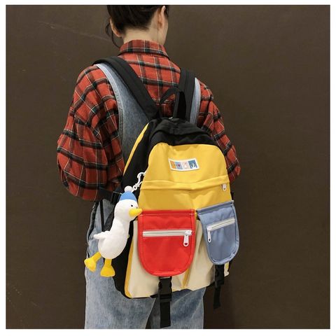  Balo phối màu đáng yêu , ba lo đi học, balo đi chơi, balo đựng lap nữ học sinh 