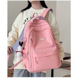  Ba lô đi học nhiều ngăn Xinh Xinh, cặp sách học sinh, túi các cấp trơn đơn giản mẫu mới hàn quốc 