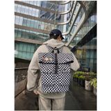  Balo nắp gập Hoạ tiết caro , mẫu bao nam, unisex chất ngầu 