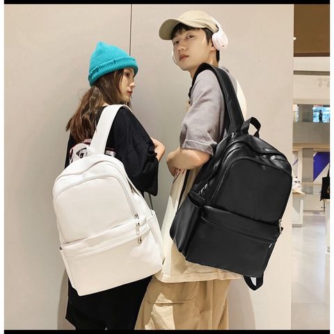  Balo da trơn cơ bản size lớn đựng vừa laptop, phù hợp học sinh sinh viên, đi làm đi chơi LB51 