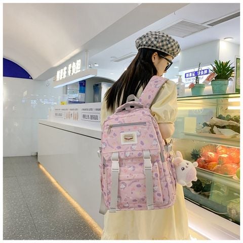  Balo học sinh, cặp sách sinh viên hoạ tiết ngựa Poni size lớn đựng laptop 