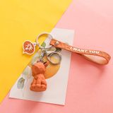  Móc khoá hình mèo cắt khối 