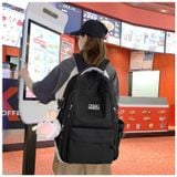  Ba lô đi học nhiều ngăn Xinh Xinh, cặp sách học sinh, túi các cấp trơn đơn giản mẫu mới hàn quốc 
