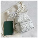  Balo da Xinh Xinh mini chần ô đeo nhiều kiểu dạo phố đi học đi chơi, thiết kế đẹp, thời trang cho nữ 