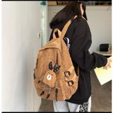  Balo chất nhung trơn dày, kiểu dáng Hàn Quốc 