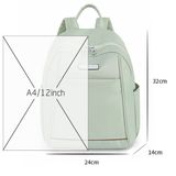  Balo dù trơn đơn giản size vừa A4 nhỏ gọn đi học thêm, đi làm cho nữ, túi đeo vai mẫu mới phong cách Hàn Quốc VP50 