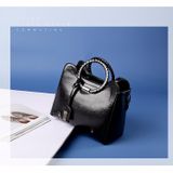  Túi da quai tròn FEDORA CIRCLE, túi xachs nữ sang trọng 