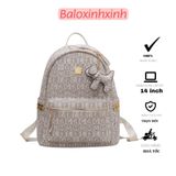  Balo da size to họa tiết sinh động, sang trọng cho nam nữ, ba lô đi học, đi làm, du lịch chất PU, kích thước 31x37 HTGM 
