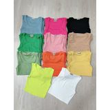  Áo Croptop ba lỗ trơn, thun cotton co giãn 4 chiều, Ôm body chất tốt, Freesize 