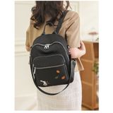  Balo nữ sai vừa du lịch, công sở thêu họa tiết đẹp kích cỡ 26x32 vừa khổ A4 kiêm túi đeo vai kiểu dáng Hàn Quốc mã VP43 