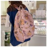  Balo hoạ tiết nữ dễ thương, cặp sách đi học vừa laptop lớn 