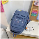  Balo trơn Xinh Xinh nhiều ngăn cho nữ, balo đẹp đi học cỡ to đựng laptop, cặp nam sinh Bv84 