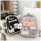  Balo học sinh mẫu mới kiểu Hàn Quốc kekemi phối màu đi học, đi chơi, đựng laptop, du lịch, cặp sách sinh viên 