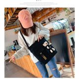  Túi Tole kiêm balo đi học, đi chơi dễ thương, chất bố mềm dày dặn, size lớn đựng được sách vở, đồ dùng cá nhân 