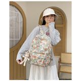  Balo hoa nhí Xinh Xinh Viber hàn quốc, cặp sách họa tiết nữ tính đi học cỡ to, túi du lịch mẫu mới 