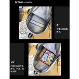  Balo học sinh, cặp sách sinh viên basic phối màu bắt mắt, đơn giản cho nam nữ 