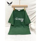  Áo thun Xinh Xinh Unisex năng động, áo thun đôi, I'm Okay FT01 