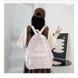  Balo hoa nhí nữ, kiểu dáng Hàn Quốc nhẹ nhàng dễ thương, phom vừa đi học, du lịch, đi làm chất dù đẹp 