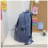  Balo trơn đơn giản nhiều ngăn cỡ lớn đi học, du lịch, đựng laptop cao cấp kiểu dáng Hàn Quốc mẫu mới Mã BV81 