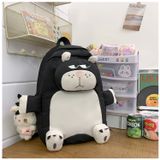  Balo thú bông hình mèo dễ thương, chất dù, phù hợp đi chơi, chụp ảnh, đựng vừa a4, laptop 