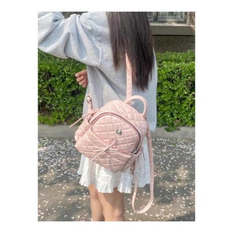  Balo Xinh Xinh da mini cho nữ, style Hàn Quốc đính nơ dễ thương thời trang đẹp LB65 