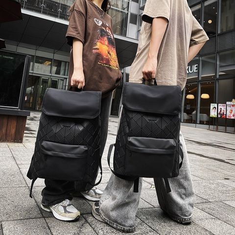  Balo nắp gập phom vuông cá tính unisex Lb58 size to đi học, du lịch, đựng laptop cho học sinh sinh viên mẫu mới 