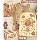 Balo học sinh nam nữ tiểu học cho bé, cặp capybara Xinh Xinh 2 kích thước to và vừa 