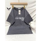  Áo thun Xinh Xinh Unisex năng động, áo thun đôi, I'm Okay FT01 