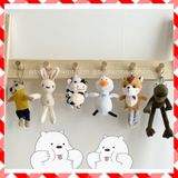  Móc khoá thú gắn balo, túi, chìa khoá xinh xắn 